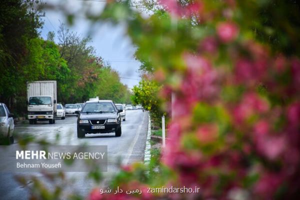 بارش برف و باران در جاده های ۲۳ استان